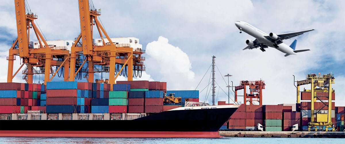 Transport of complementary goods to land - air and sea transport